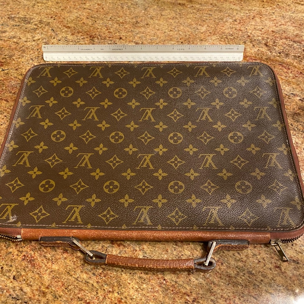 Louis Vuitton Laptop Case with handle